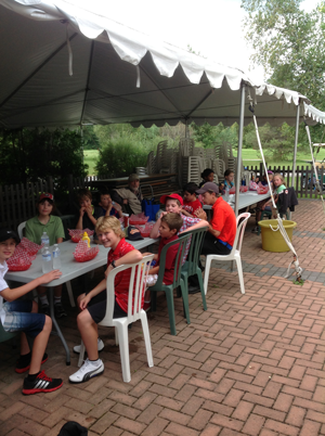 summer golf lunch